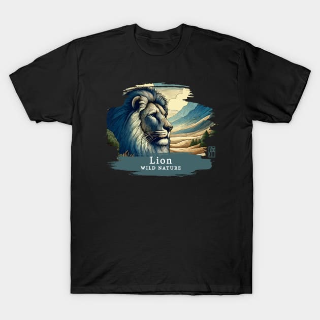 Lion - WILD NATURE - LION -3 T-Shirt by ArtProjectShop